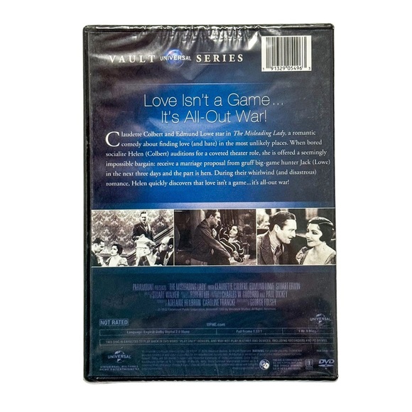 The Misleading Lady DVD (1932) – Claudette Colbert – Rare OOP Vault NEW - Picture 2 of 3